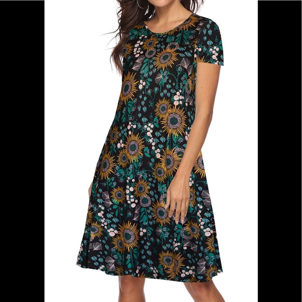 Sunflower Soul T-shirt Dress